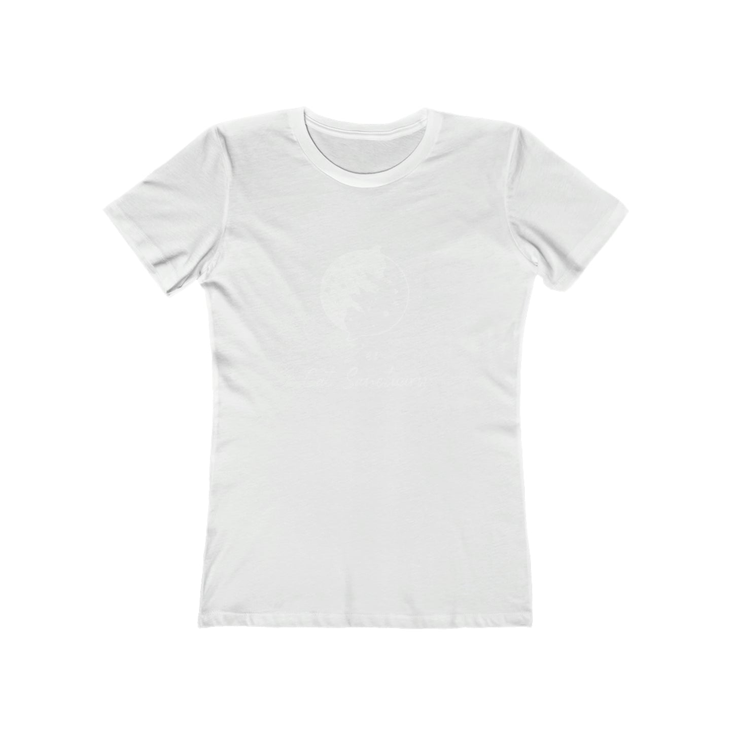 Zen Cat Sanctuary | White Logo Boyfriend Tee | Available in 9 colors!