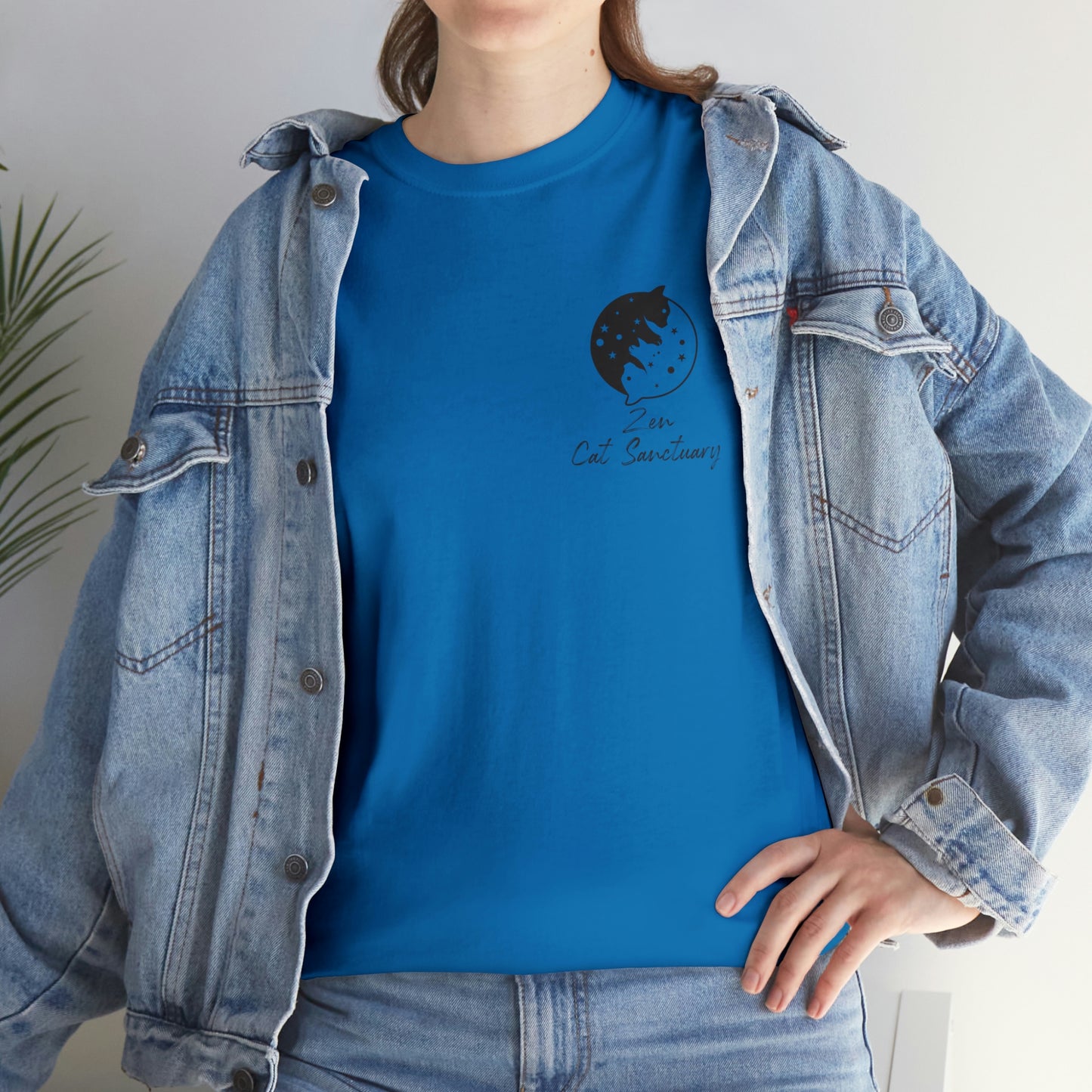 Zen Cat Sanctuary | Classic Tee with Black Logo | Available in 12 Colors!