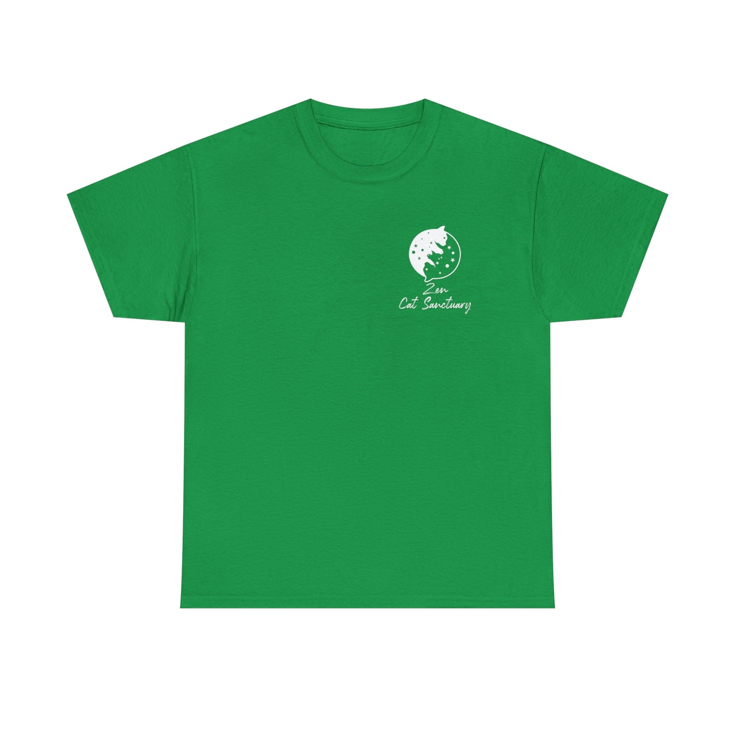 Zen Cat Sanctuary | Classic Tee with White Logo | Available in 12 Colors!