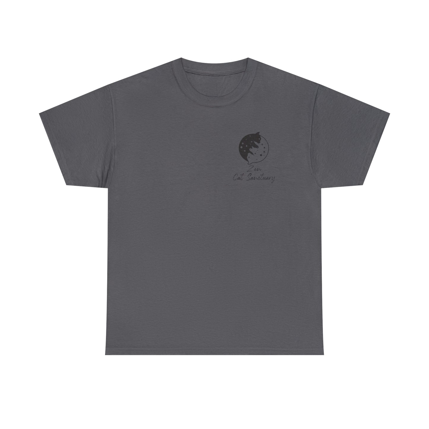 Zen Cat Sanctuary | Classic Tee with Black Logo | Available in 12 Colors!