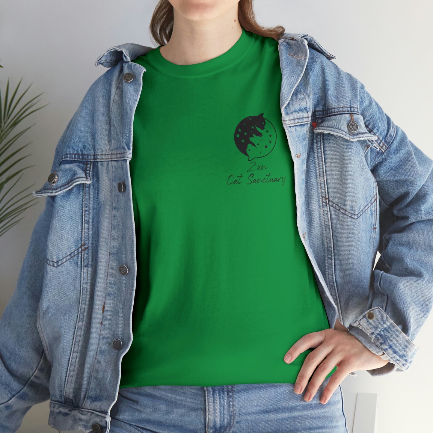 Zen Cat Sanctuary | Classic Tee with Black Logo | Available in 12 Colors!