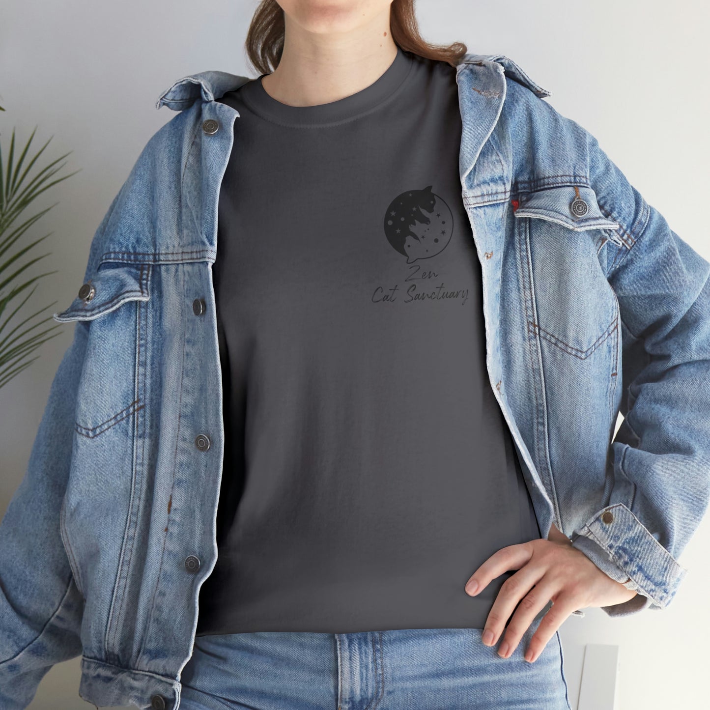 Zen Cat Sanctuary | Classic Tee with Black Logo | Available in 12 Colors!