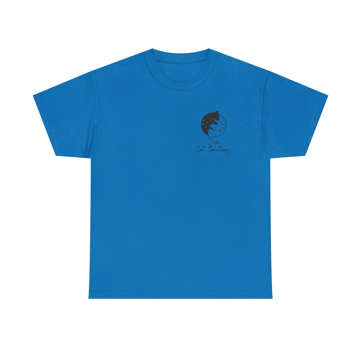 Zen Cat Sanctuary | Classic Tee with Black Logo | Available in 12 Colors!