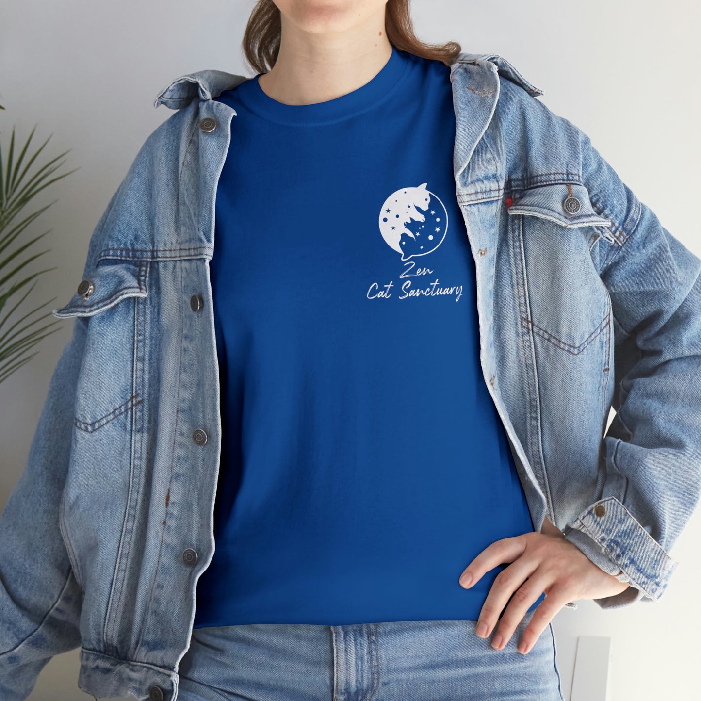Zen Cat Sanctuary | Classic Tee with White Logo | Available in 12 Colors!
