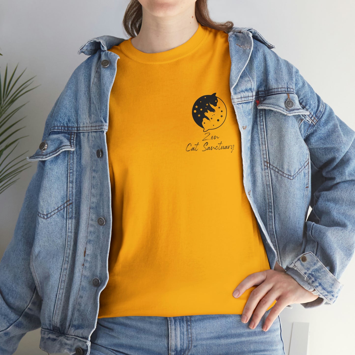 Zen Cat Sanctuary | Classic Tee with Black Logo | Available in 12 Colors!