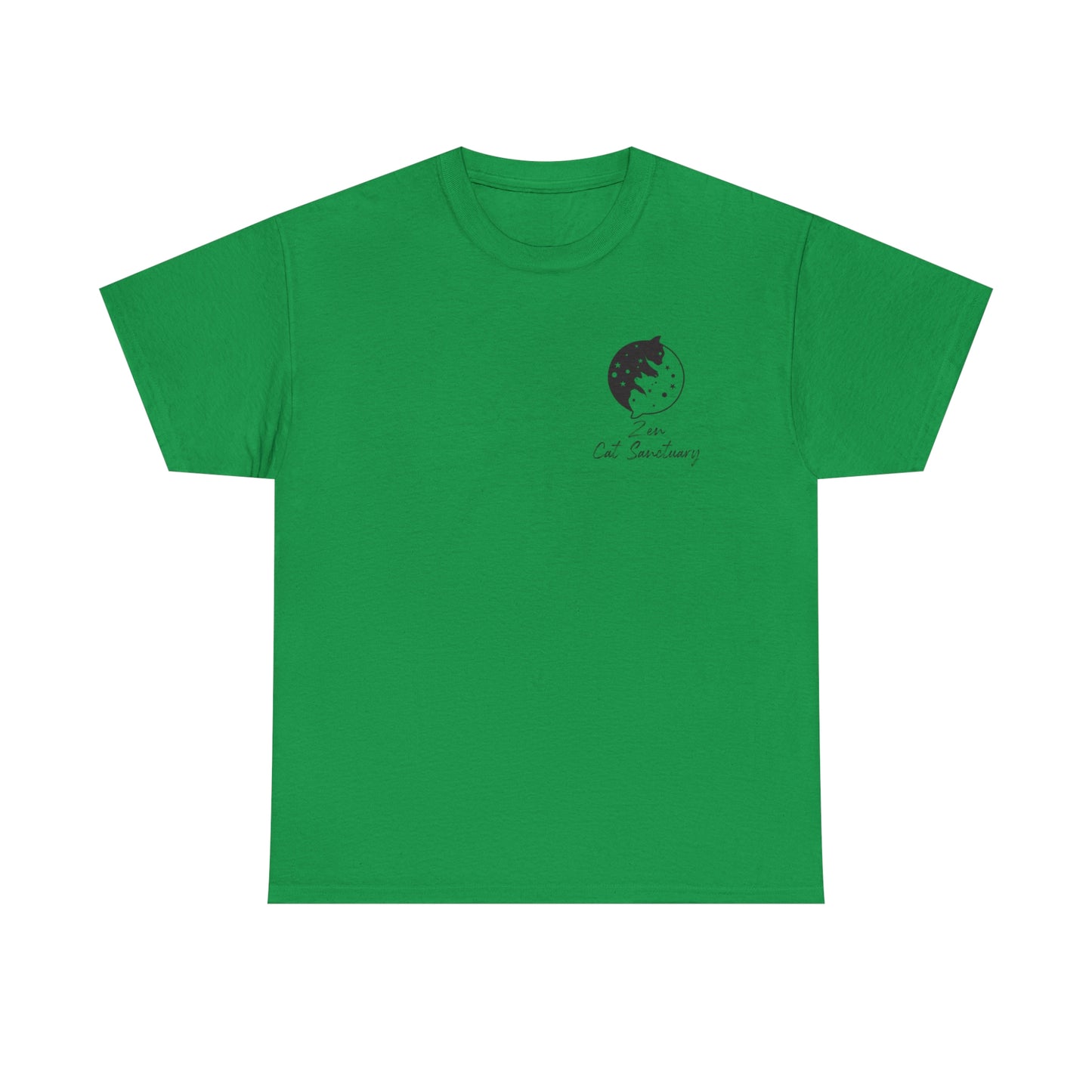 Zen Cat Sanctuary | Classic Tee with Black Logo | Available in 12 Colors!