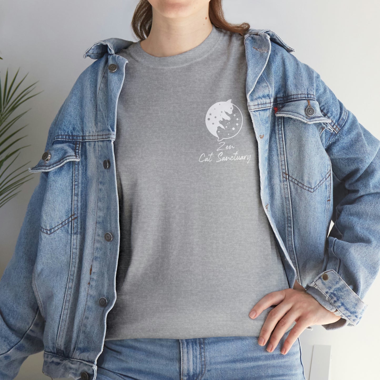 Zen Cat Sanctuary | Classic Tee with White Logo | Available in 12 Colors!