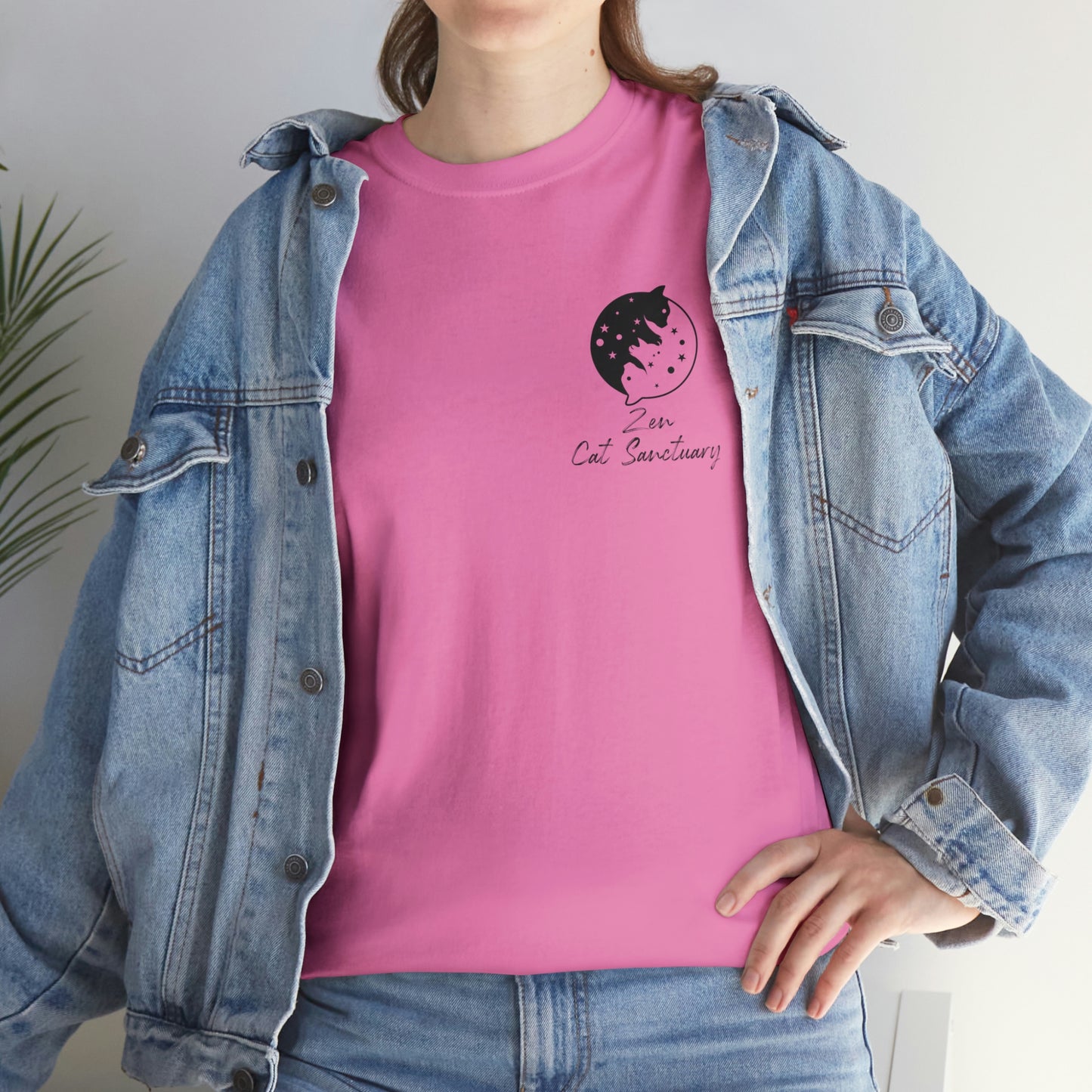 Zen Cat Sanctuary | Classic Tee with Black Logo | Available in 12 Colors!