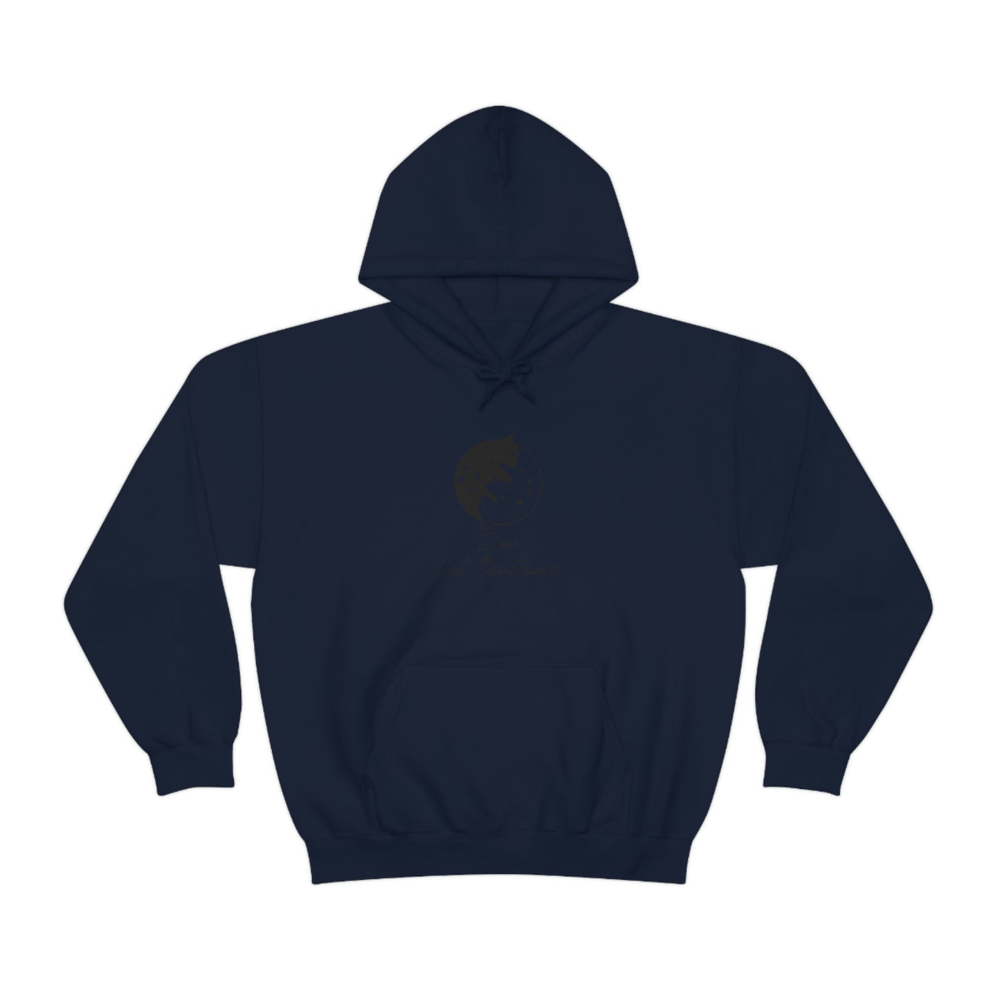 Zen Cat Sanctuary | Unisex Heavy Blend™ Hooded Sweatshirt with Black Logo | Available in 8 Colors!