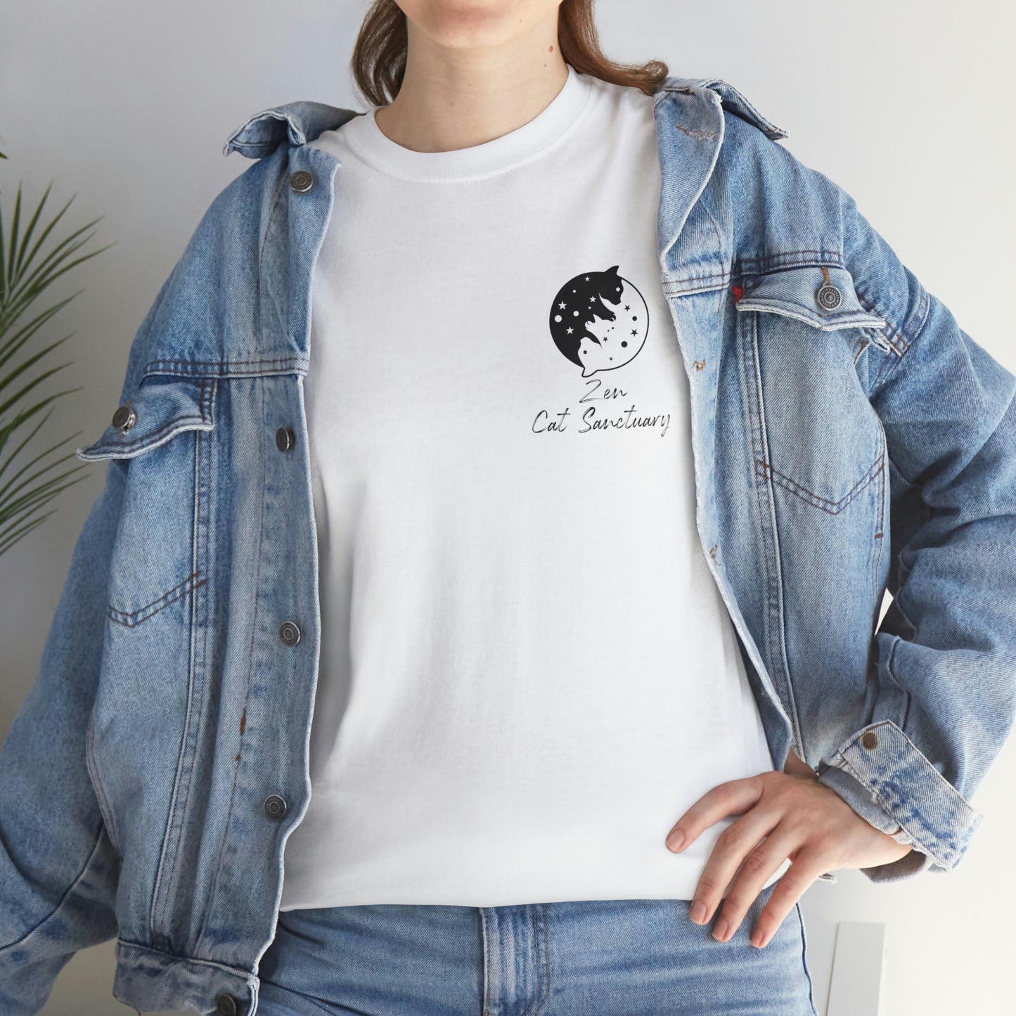 Zen Cat Sanctuary | Classic Tee with Black Logo | Available in 12 Colors!