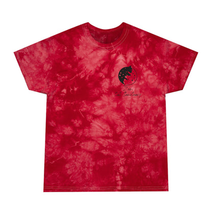 Zen Cat Sanctuary | Tie-Dye Tee, Crystal with Black Logo | Available in 2 Colors!