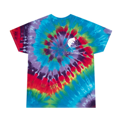 Zen Cat Sanctuary | Tie-Dye Tee, Spiral with White Logo | Available in 2 Colors!